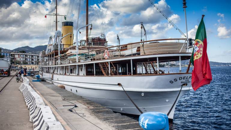 Ss Delphine, a Messina uno dei mega yacht più lussuosi e antichi del mondo